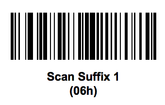 barcode scan suffix 1